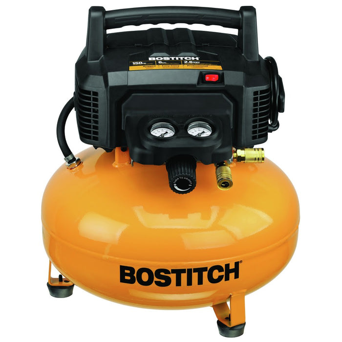 Bostitch BTFP02012 6-Gallon 150 PSI Portable Electric Pancake Air Compressor