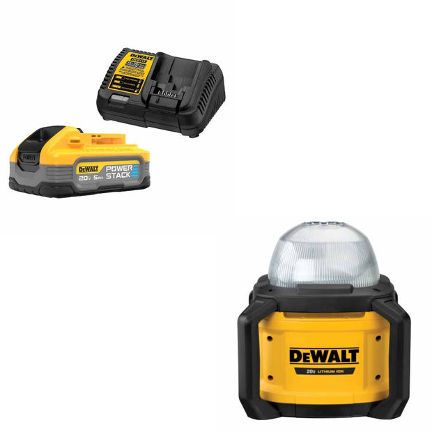 DEWALT POWERSTACK 20 5 Amp-Hour; Lithium-ion Battery and Charger