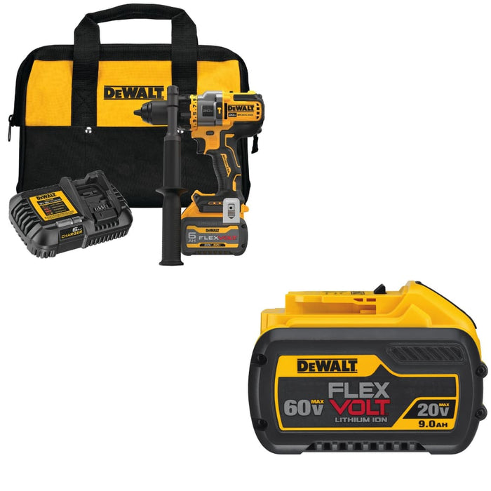 Dewalt DCD999T1 20V Max 1/2" Drill/Driver Kit W/ FREE DCB609 20V/60V MAX Battery