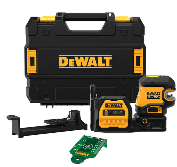 DEWALT DCLE34520GB DEWALT 20V Cross line 5 Spot Combo Laser Bare Kit