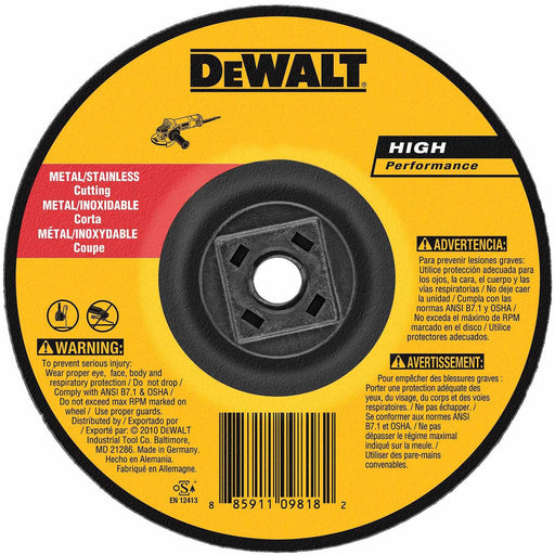 DeWalt DW8424H 4-1/2" x .045" x 5/8"-11 Metal Cutting Wheel - My Tool Store