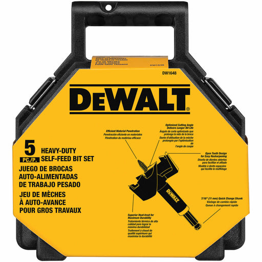 DeWalt DW1648 5-Piece Self-Feed Kit - My Tool Store