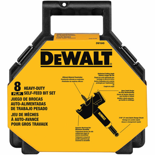 DeWalt DW1649 7/16-Inch Shank Selfeed Bit Kit - My Tool Store