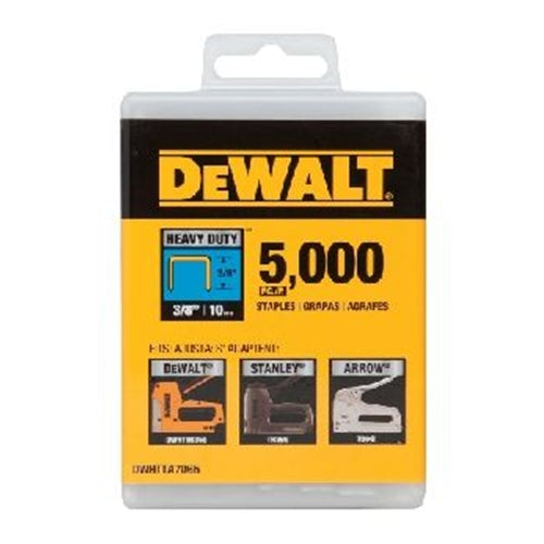 DeWalt DWHTTA7065 HEAVY-DUTY NARROW CROWN STAPLES 3/8" - 5000 PK - My Tool Store