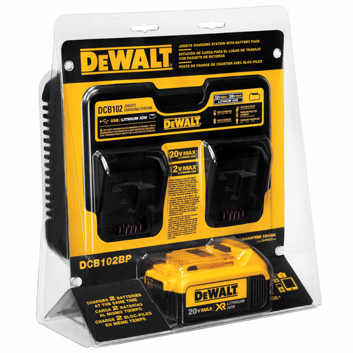 DeWalt DCB102BP 20V MAX* Jobsite Charging Station with Battery - My Tool Store