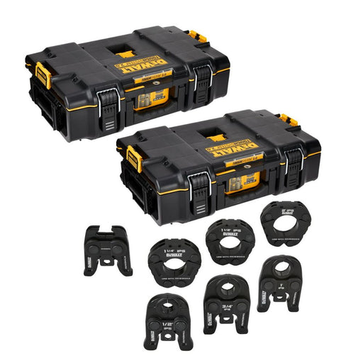 DEWALT DCE203K 1/2 in. to 2 in. Standard IPS Press Jaws and Rings Kit - My Tool Store