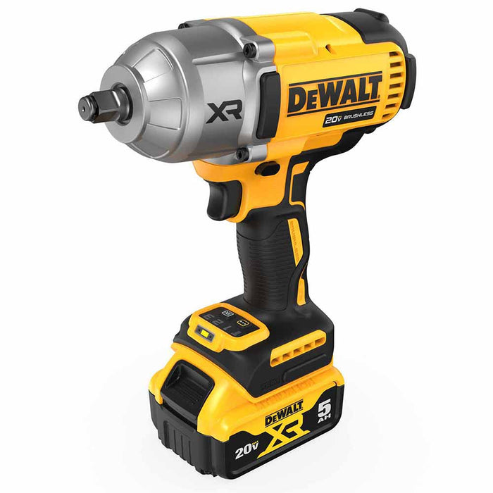 DeWalt DCF900P1 20V MAX XR 1/2-In High Torque Impact Wrench with Hog Ring Anvil with (1) 5.0 Ah Battery and Charger Kit - My Tool Store