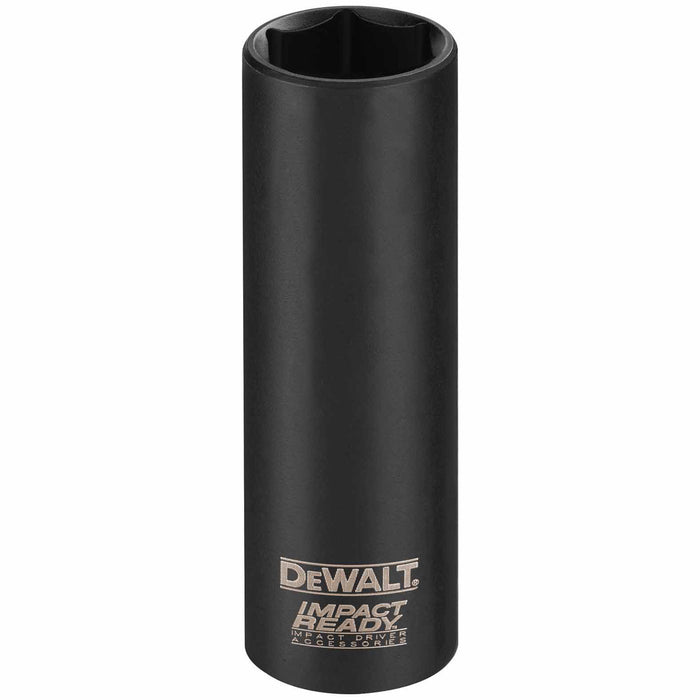 DeWalt DW2285 7/16" Impact Ready Open Stock Deep Socket, 3/8" Drive