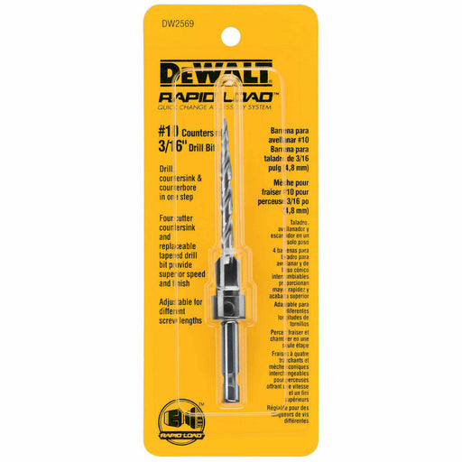DeWalt DW2569 #10 Countersink with 3/16" Drill Bit - My Tool Store