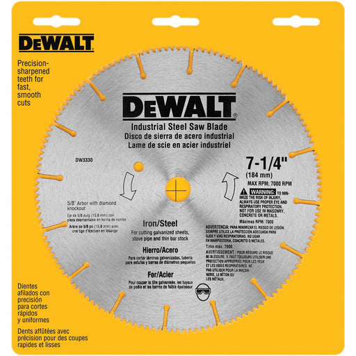 DeWalt DW3330 7-1/4" Iron/Steel Saw Blade - My Tool Store