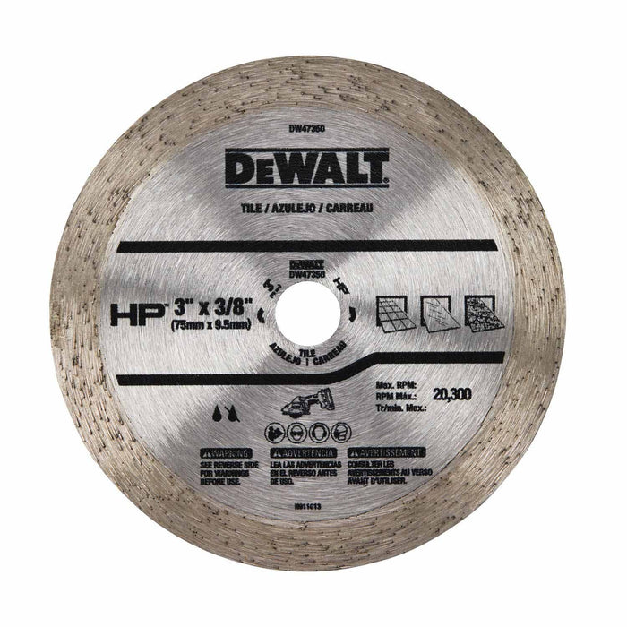 DeWalt DW47350 3" Continuous HP Tile Blade - My Tool Store