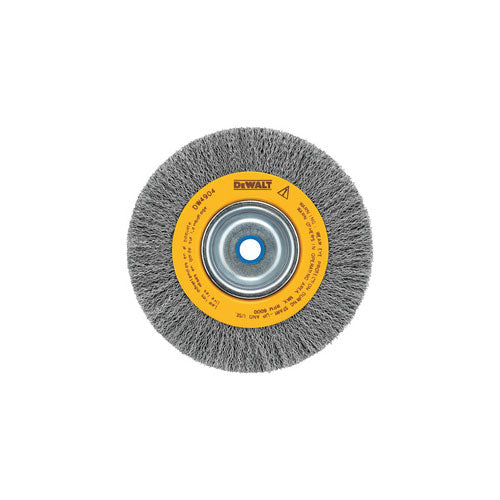 DeWalt DW4907 8" Crimped Bench Wire Wheel 5/8" Arbor Wide Face, .014" Wire - My Tool Store