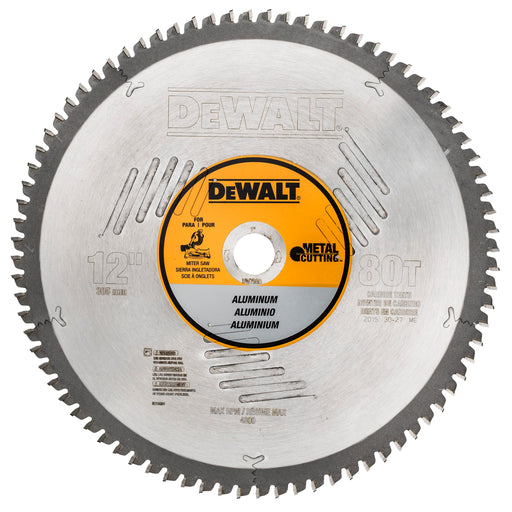 DeWalt DW7666 12" 80T Non-Ferrous Metal Woodworking Blade - My Tool Store