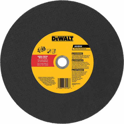 DeWalt DW8021 14" x 5/32" x 20mm Metal Cutting High Speed Cut-Off Wheel - My Tool Store