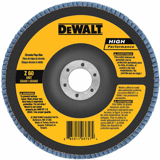 DeWalt DW8302 4" x 5/8" 60 Grit Zirconia Flap Disc - My Tool Store