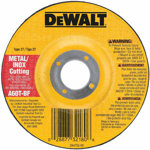 DeWalt DW8426 6" X .045" X 7/8" Metal Cutting Wheel - My Tool Store