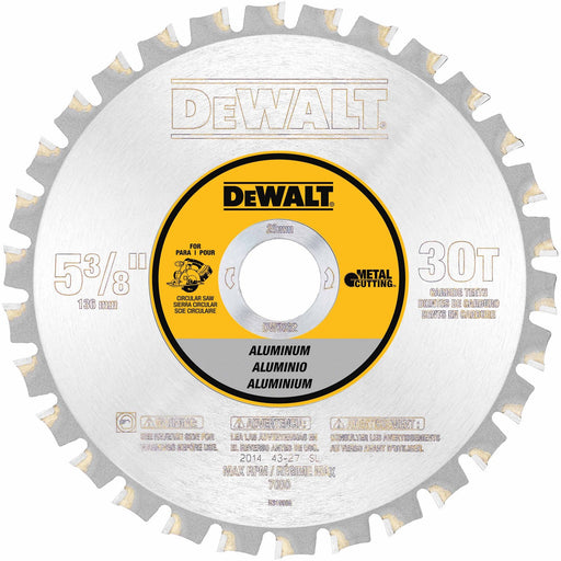 DeWalt DW9052 5-3/8" 30T Carbide Saw Blade (Aluminum/Nonferrous Metals) - My Tool Store