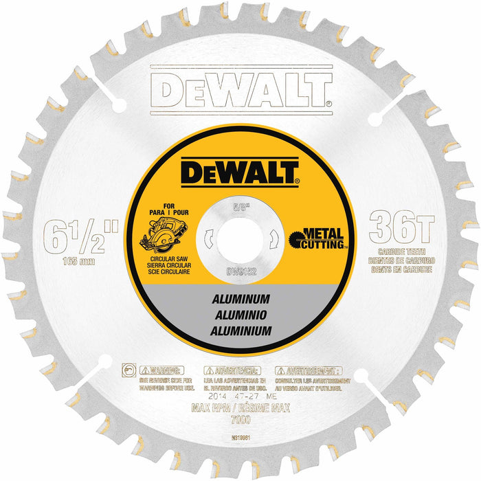DeWalt DW9152 6-1/2" 36T Aluminum Cutting Blade