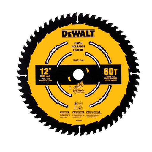 DeWalt DWA11260 12 in. 60T Finish Saw Blade - My Tool Store