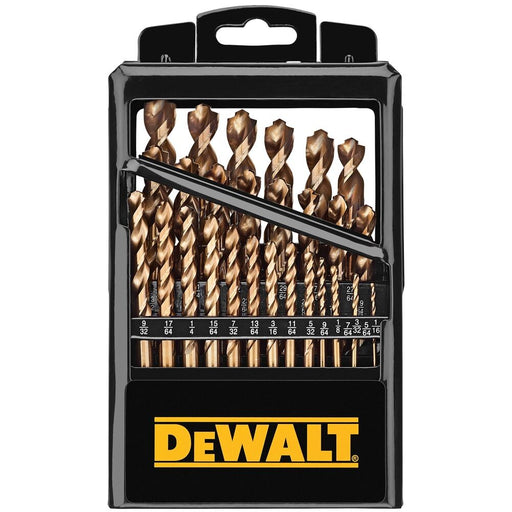DeWalt DWA1269 29-Piece Pilot Point Industrial Cobalt Alloy Steel Drill Bit Set 1/16" - 1/2" - My Tool Store