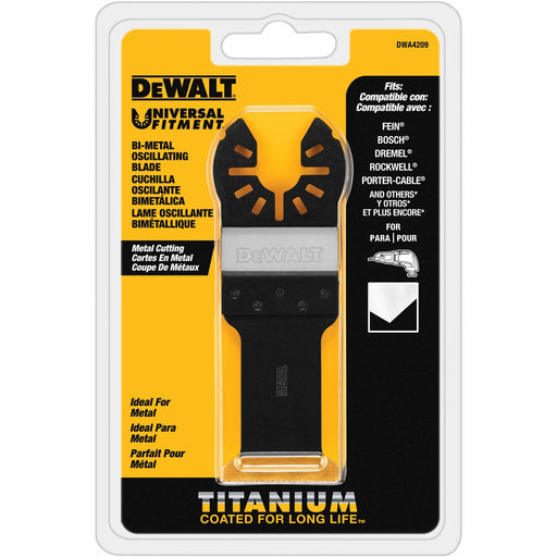 DeWalt DWA4209 Titanium Nitride Coating Metal Universal Oscillating Tool Blade - My Tool Store