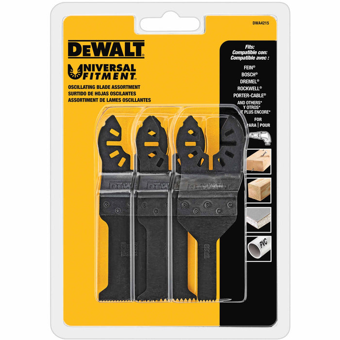 DeWalt DWA4215 3-Pcs Wood Oscillating Blade Set - My Tool Store