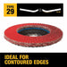 DeWalt DWA8282 ELITE SERIES 4-1/2 X 7/8 80G T29 Flap Disc - My Tool Store