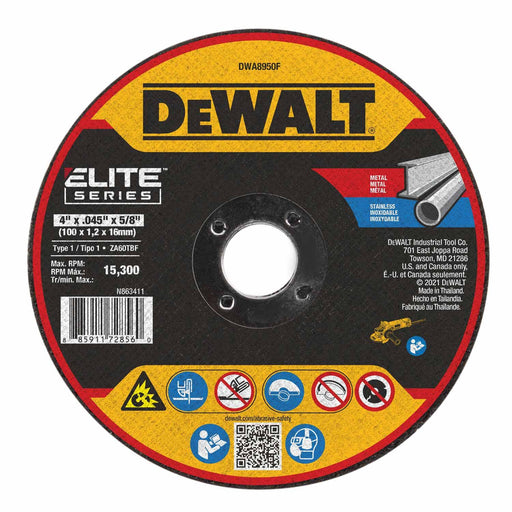 DeWalt DWA8950F Elite Series 4 x .045 x 5/8 XP T1 Cutting - My Tool Store