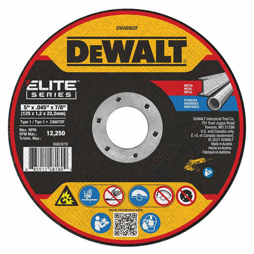 DeWalt DWA8952F Elite Series5 x .045 x 7/8 XP T1 Cutting - My Tool Store