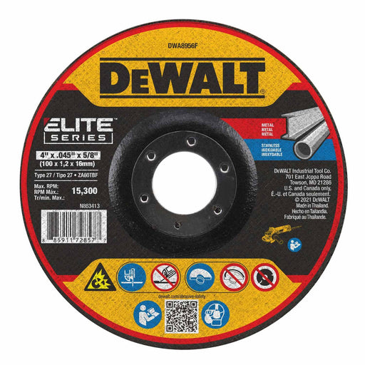 DeWalt DWA8956F Elite Series 4 x .045 x 5/8 XP T27 Cutting - My Tool Store