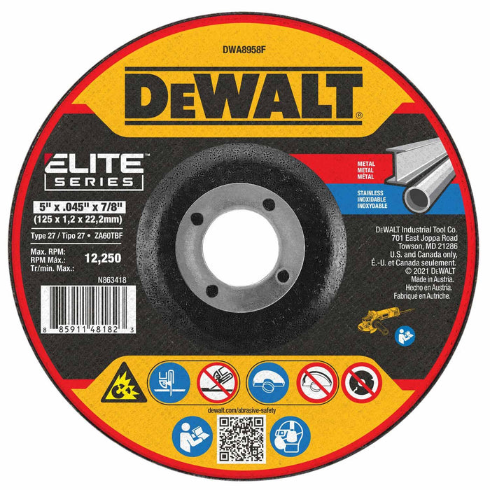 DeWalt DWA8958F Elite Series 5 x .045 x 7/8 XP T27 Cutting