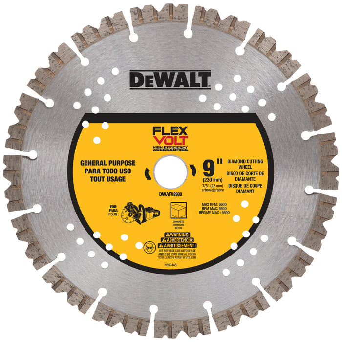 DeWalt DWAFV8900 9" Flexvolt Diamond Cutting Wheel - My Tool Store