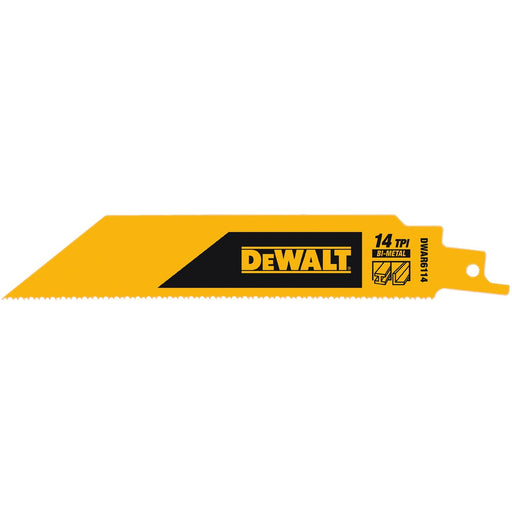 DeWalt DWAR6114N25 6" 14TPI 1" Recip Saw Blade - My Tool Store