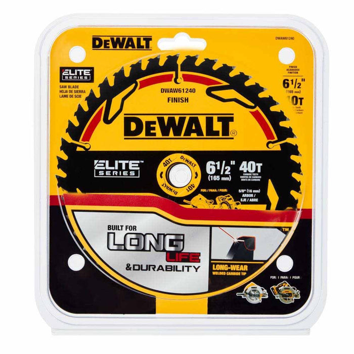 DeWalt DWAW61240 6-1/2" 40T Elite Series Saw Blade - My Tool Store