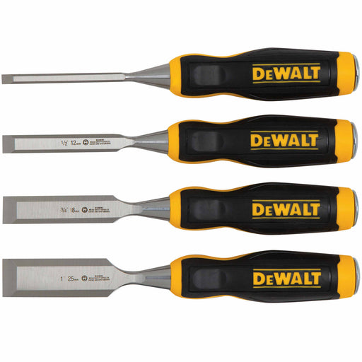 DeWalt DWHT16063 SHORT BLADE WOOD CHISELS - 4 PC - My Tool Store