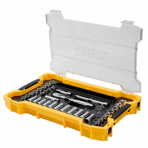 DeWalt DWMT45400  37 PC. 3/8 IN. Drive Socket Set With TOUGHSYSTEM® 2.0 Tray and Lid - My Tool Store