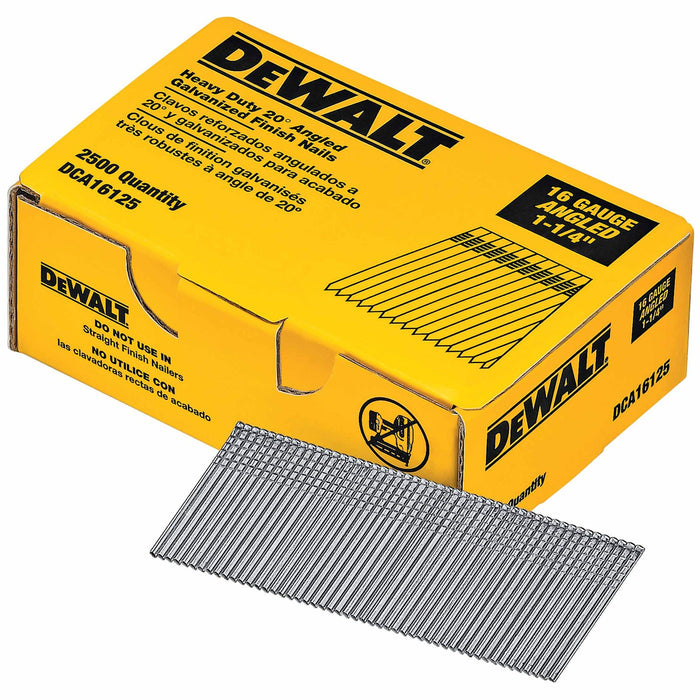 DeWalt DCA16125 1-1/4" Heavy Duty 20-Degree Angled Galvanized Finish Nails
