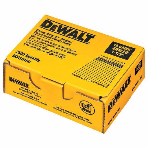 DeWalt DCA16150 1-1/2" Heavy Duty 20-Degree Angled Galavanized Finish Nails - My Tool Store