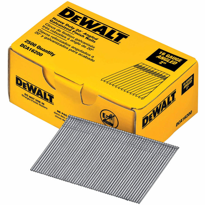 DeWalt DCA16200 2" Heavy Duty 20-Degree Angled Galvanized Finish Nails - My Tool Store