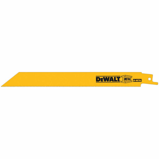 DeWalt DW4821B 8" 18 TPI Straight Back Bi-Metal Reciprocating Saw Blade, Metal Cutting - My Tool Store