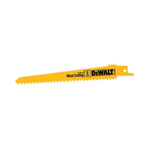 DeWalt DW4846B 8" 10/14 TPI Straight Back Bi-Metal Reciprocating Saw Blade