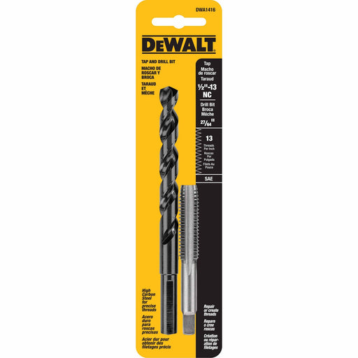 DeWalt DWA1416 1/2"-13 NC Tap Set with Drill Bit - My Tool Store