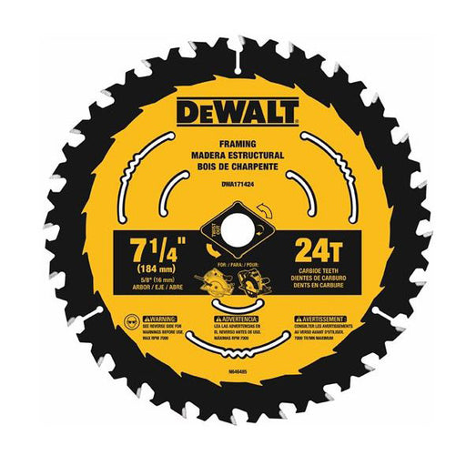 DeWalt DWA171424B10 7-1/4" 24T Small Diameter Circular Saw Blades, 10 Pack - My Tool Store