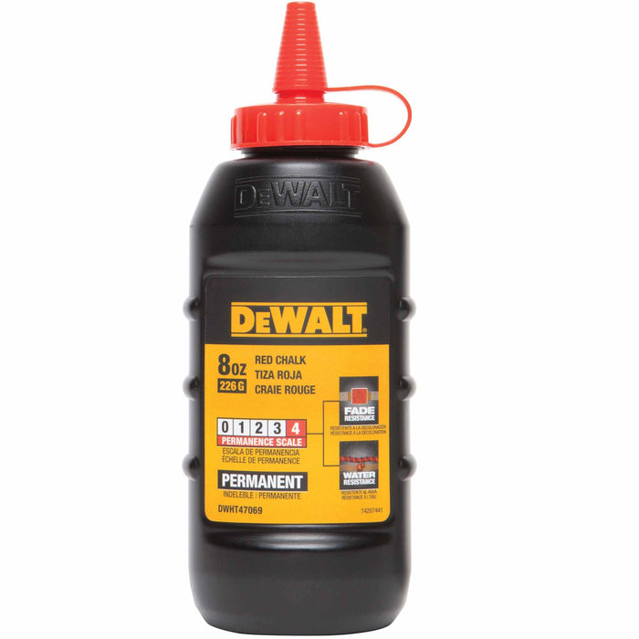 DeWalt DWHT47069L 8 oz. Red Permanent Chalk - My Tool Store