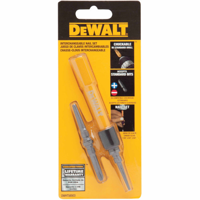 DeWalt DWHT58503 Interchangeable Nail Set - My Tool Store