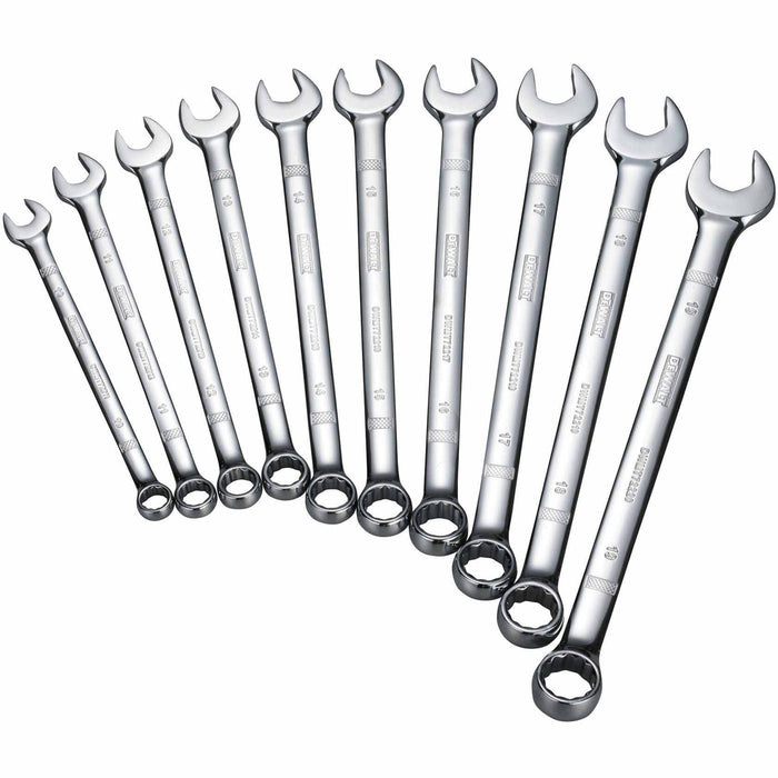 Dewalt DWMT72166 10 Piece Metric Combination Wrench Set - My Tool Store