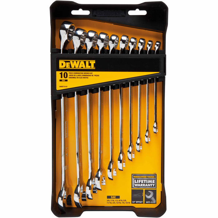 Dewalt DWMT72167 10 Piece SAE Combination Wrench Set - My Tool Store