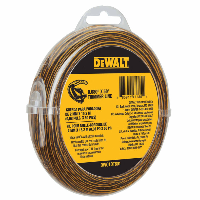DeWalt DWO1DT801 0.080" x 50 ft. String Trimmer Line