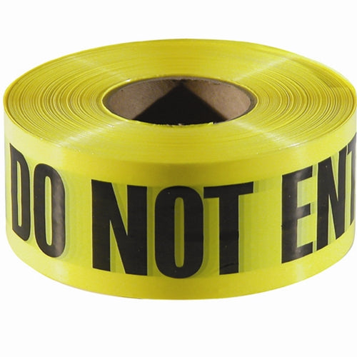 Empire Level 77-1006 1000'x3" CAUTION DO NOT ENTER Yellow w/Black Ink 8 Pack