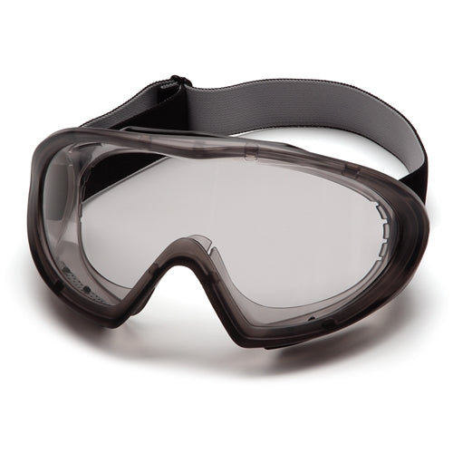 Pyramex GG504T Capstone Gray Direct/Indirect Safety Goggles with Clear H2X Anti-Fog Lens